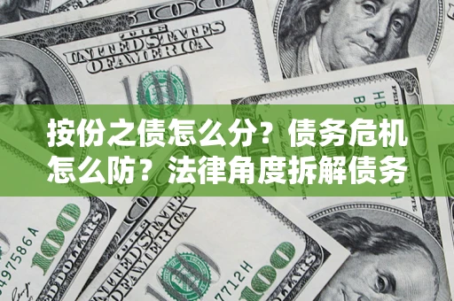 武汉按份之债怎么分？债务危机怎么防？法律角度拆解债务分配与风险自保指南