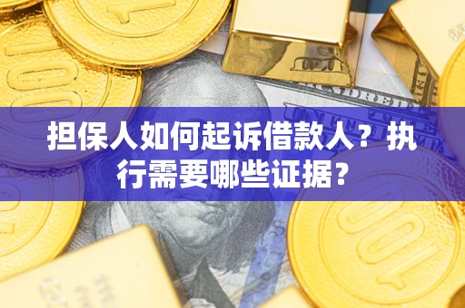 武汉担保人如何起诉借款人？执行需要哪些证据？