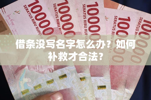 武汉借条没写名字怎么办？如何补救才合法？