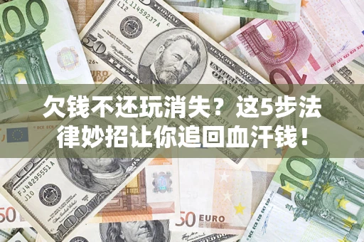 武汉欠钱不还玩消失？这5步法律妙招让你追回血汗钱！