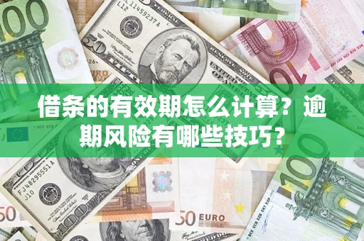 武汉借条的有效期怎么计算？逾期风险有哪些技巧？